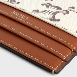 Online LARGE CARD HOLDER in Triomphe Canvas and calfskin Triomphe Canvas | Categories·Oin And Card Holders