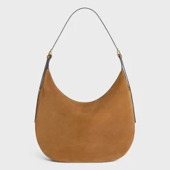 Discount LARGE HELOÏSE CUIR TRIOMPHE BAG in SUEDE CALFSKIN Women More Lines·Cuir Triomphe | Categories·Shoulder Bags