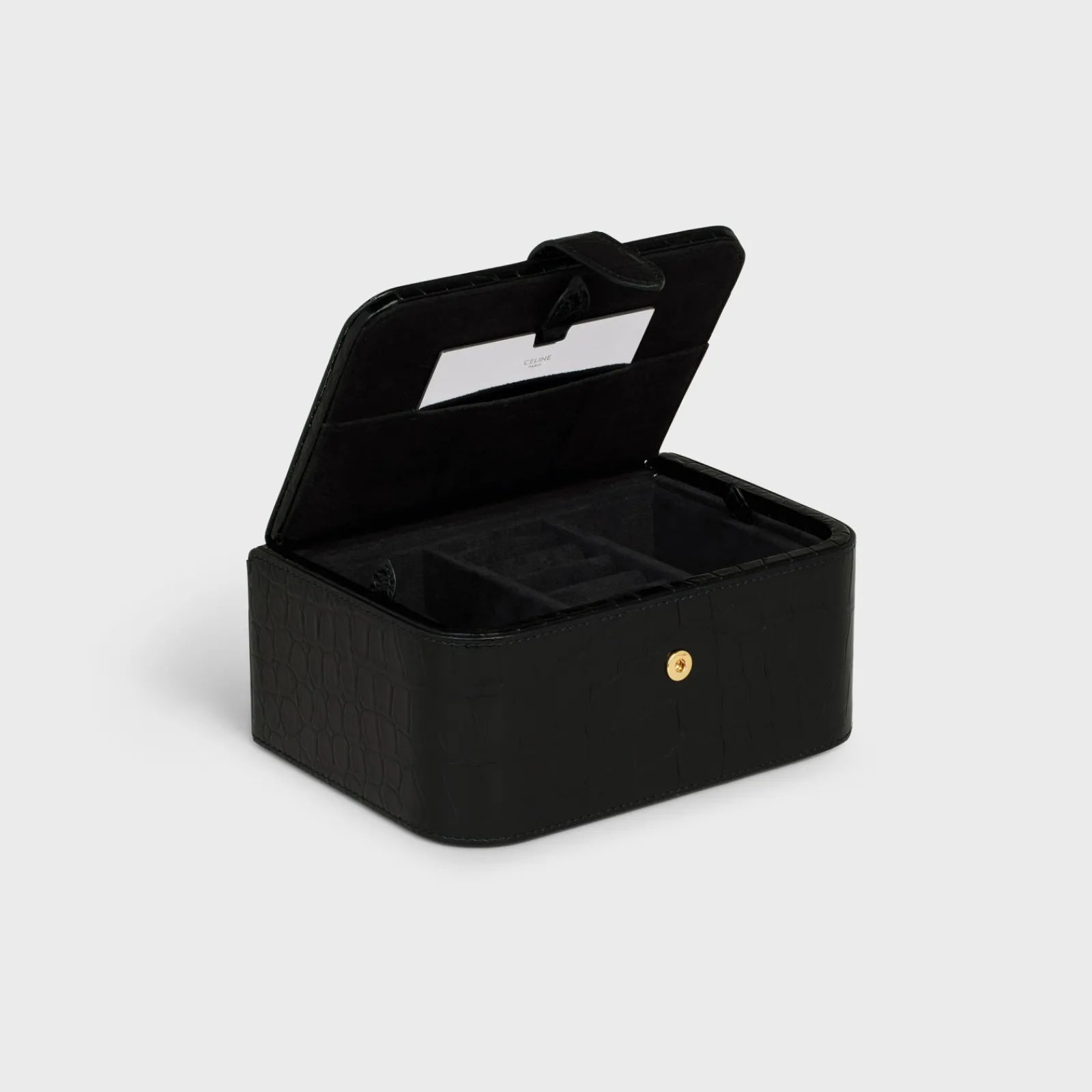Online large jewels case in crocodile Beauty Accessories | Travel