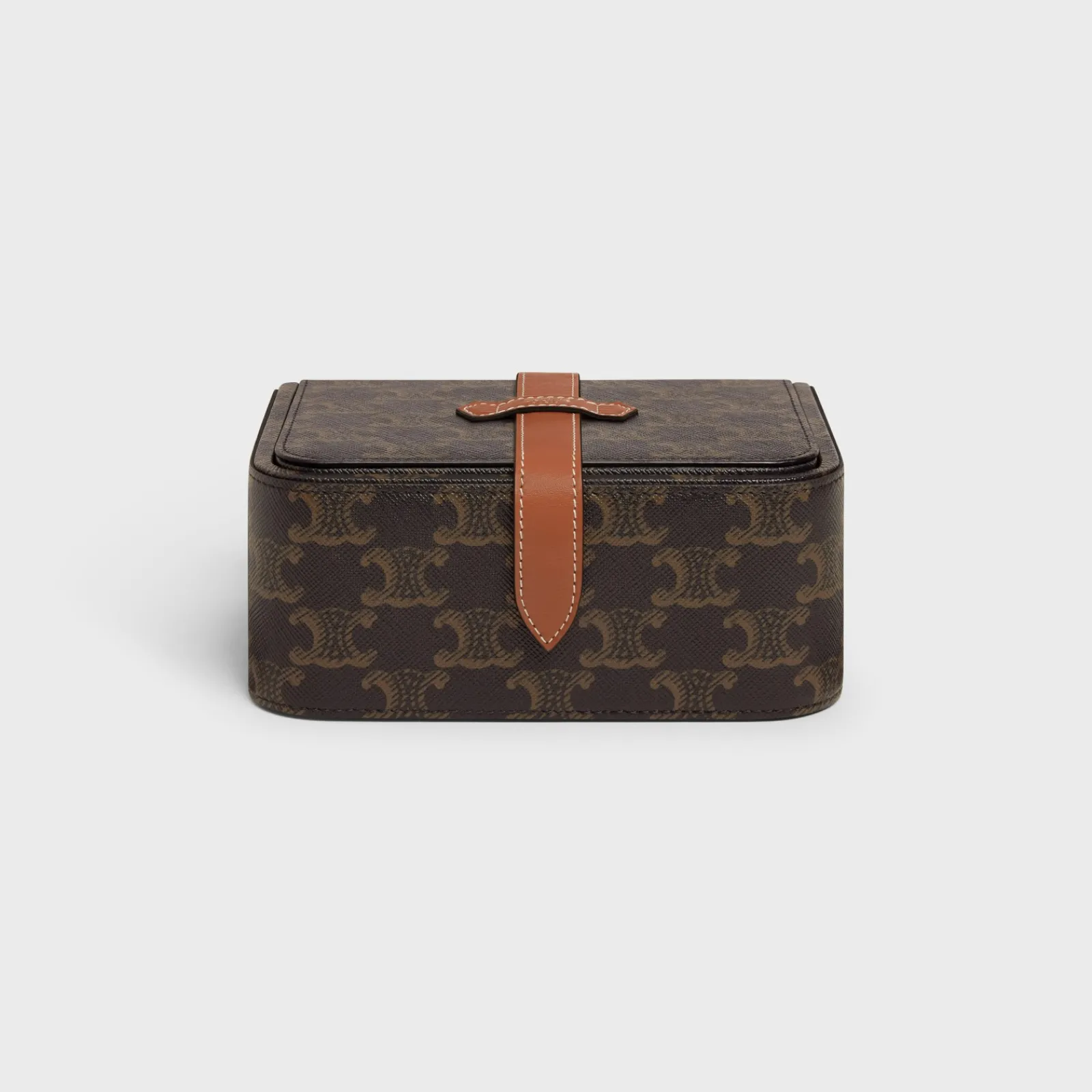 Discount Large Jewels Case in Triomphe Canvas and Calfskin Beauty Accessories | Travel