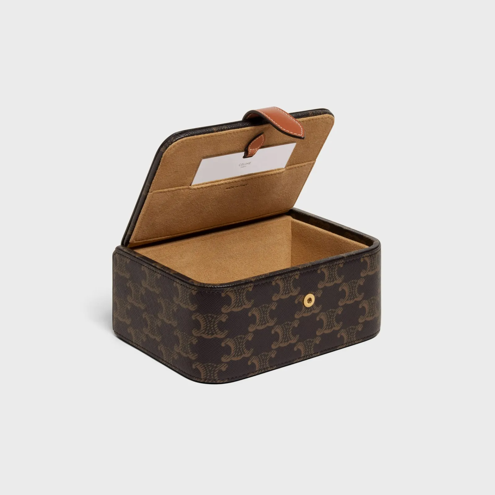 Discount Large Jewels Case in Triomphe Canvas and Calfskin Beauty Accessories | Travel