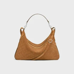 Online Large Strap Romy in SUEDE CALFSKIN WITH TRIOMPHE ALL OVER Romy | Categories·Cross-Body Bags