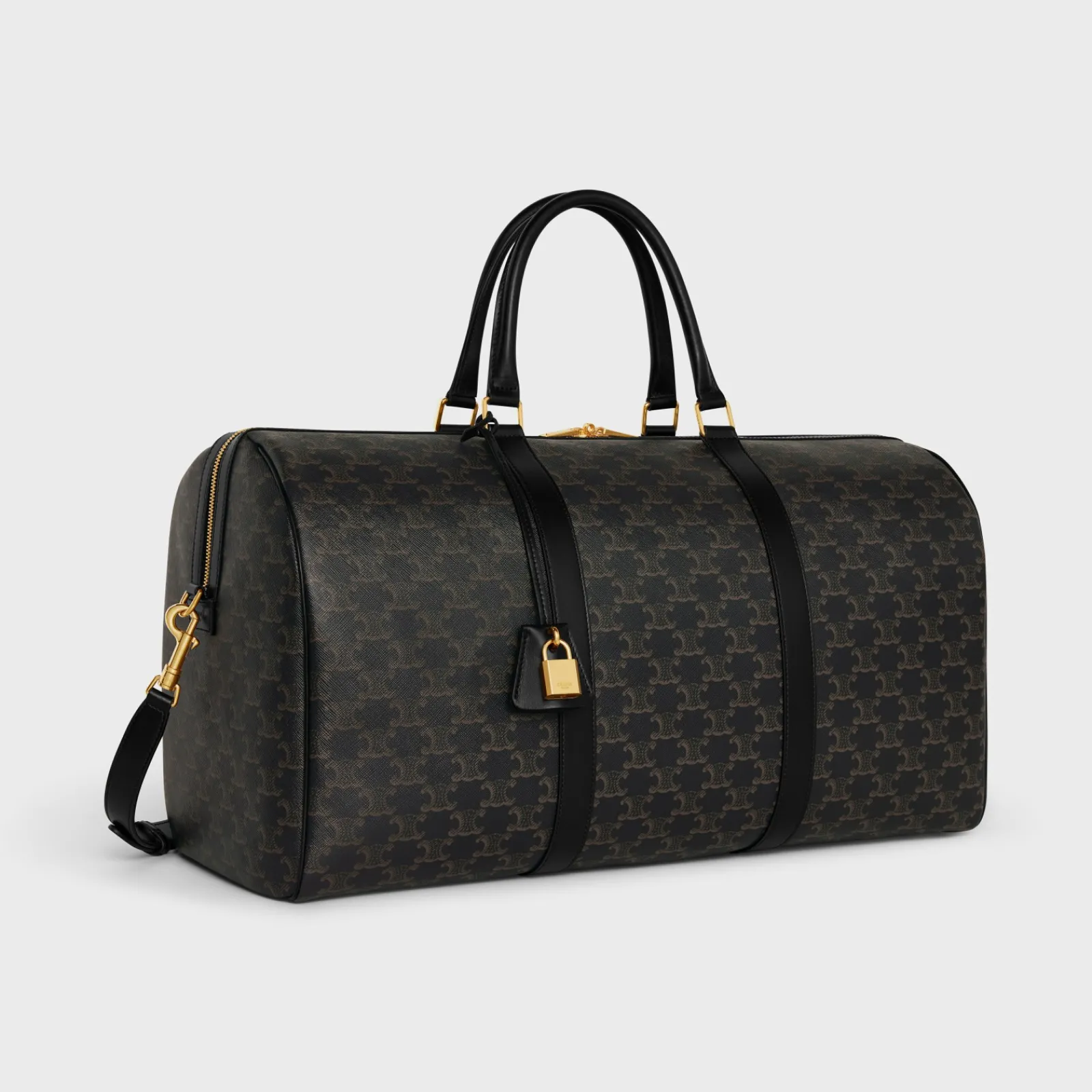Clearance Large Travel Bag in Triomphe Canvas and calfskin Triomphe Canvas | Categories·Business And Travel Bags