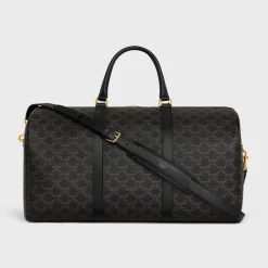 Clearance Large Travel Bag in Triomphe Canvas and calfskin Triomphe Canvas | Categories·Business And Travel Bags