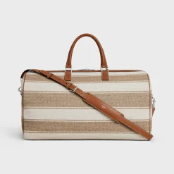 Sale Large Travel Bag in Textile with jacquard and calfskin Categories·Business And Travel Bags