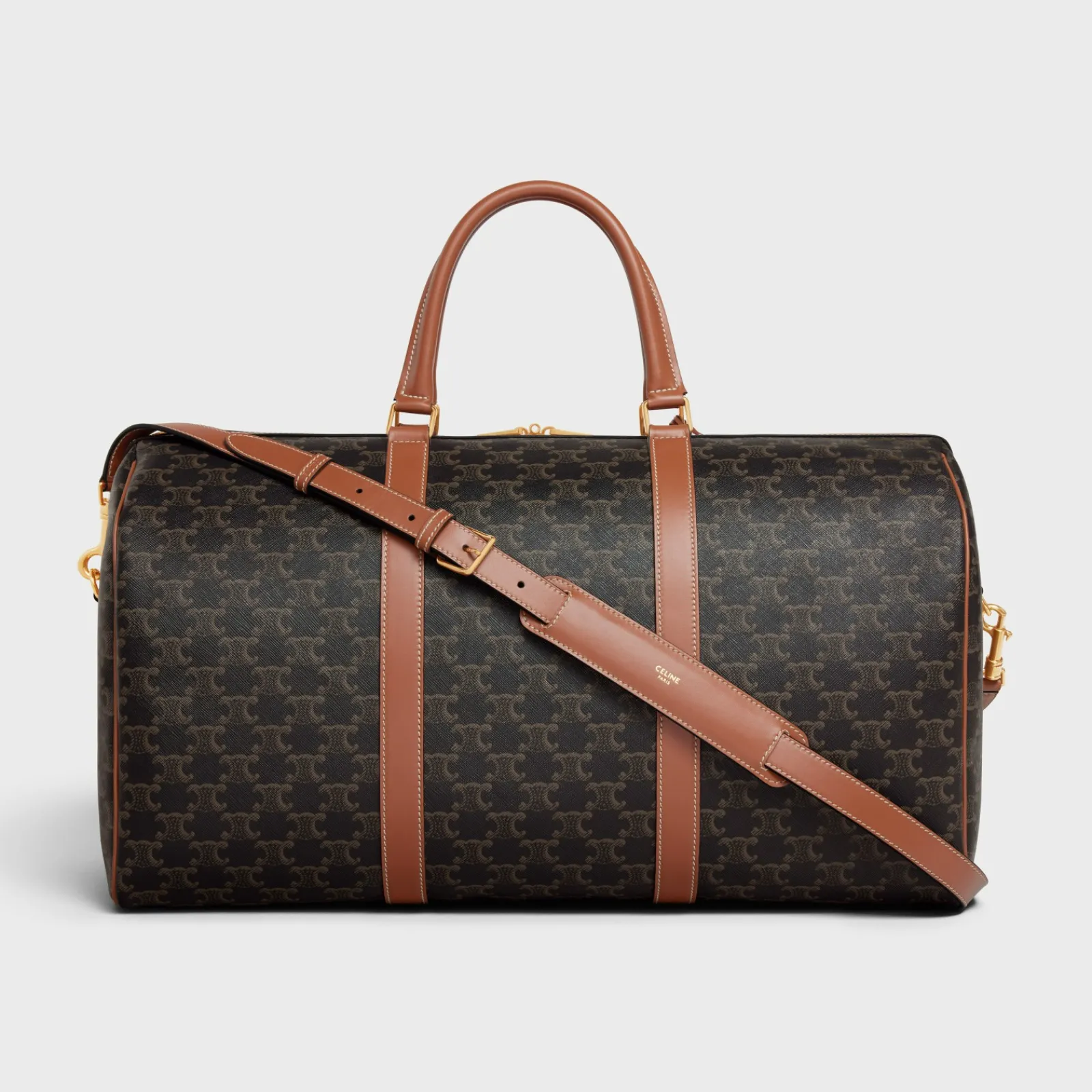 Hot Large Travel Bag in Triomphe Canvas and calfskin Women Triomphe Canvas | Categories·Cross-Body Bags