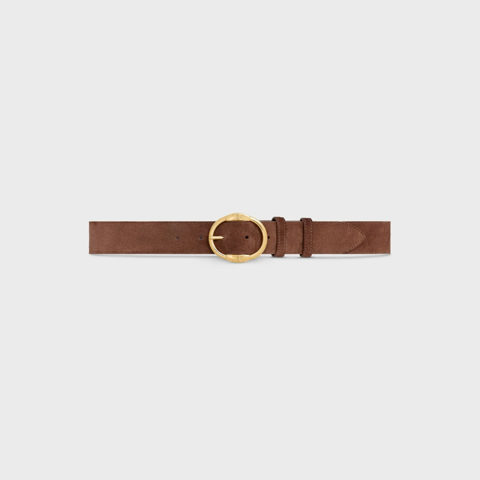 Best LARGE TWIN TRIOMPHE BELT in SUEDE CALFSKIN Women Other Lines