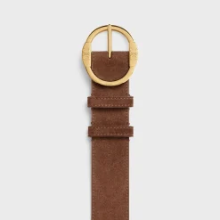 Best LARGE TWIN TRIOMPHE BELT in SUEDE CALFSKIN Women Other Lines