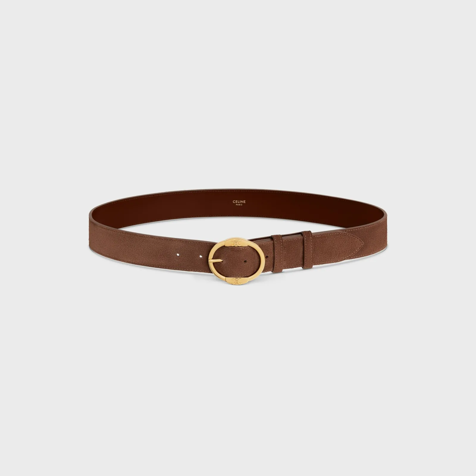 Best LARGE TWIN TRIOMPHE BELT in SUEDE CALFSKIN Women Other Lines
