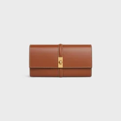 Outlet LARGE WALLET 16 in Shiny Calfskin Women 16 | Categories·Wallets