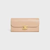 Clearance LARGE WALLET TRIOMPHE in Shiny calfskin Women Triomphe | Categories·Wallets