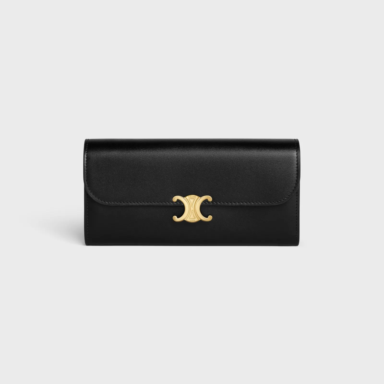 New LARGE WALLET TRIOMPHE in Shiny calfskin Women Triomphe | Categories·Wallets