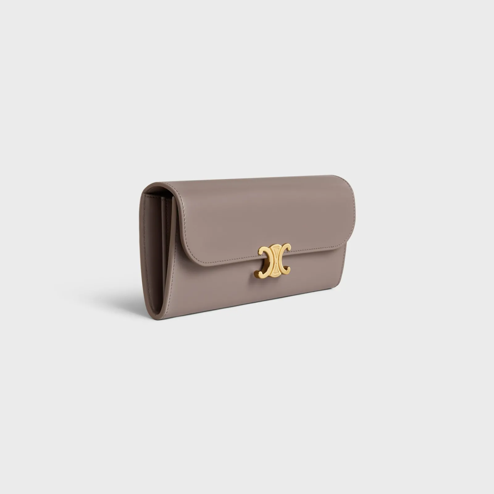 Online LARGE WALLET TRIOMPHE in Shiny calfskin Women Triomphe | Categories·Wallets