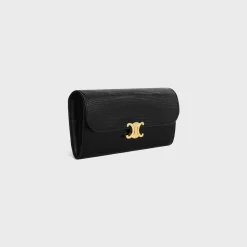 Discount LARGE WALLET TRIOMPHE in lizard Women Triomphe | Categories·Wallets