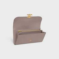 Online LARGE WALLET TRIOMPHE in Shiny calfskin Women Triomphe | Categories·Wallets