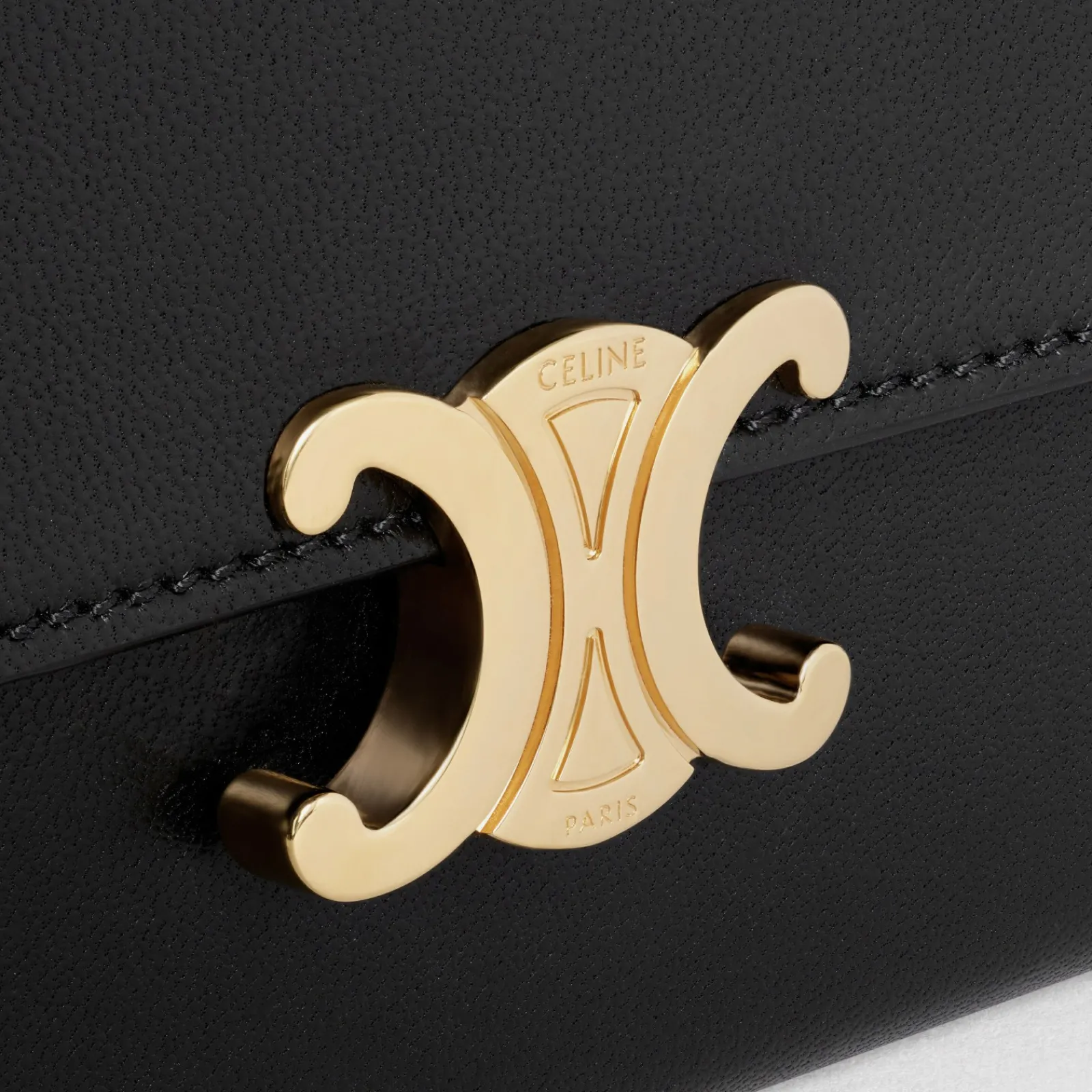 New LARGE WALLET TRIOMPHE in Shiny calfskin Women Triomphe | Categories·Wallets