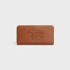 Discount LARGE ZIPPED WALLET CUIR TRIOMPHE IN SMOOTH CALFSKIN Women More Lines·Cuir Triomphe | Categories·Wallets