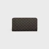 Clearance Large zipped wallet in Triomphe Canvas Women Triomphe Canvas | Triomphe Canvas