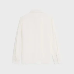 Online lavallière blouse in crêpe de soie and acetate Women Shirts And Tops