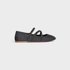 Outlet LES BALLERINES CRISS-CROSS BABIES BALLERINA in LUREX FABRIC Women Loafers And Flats