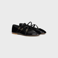 Discount LES BALLERINES CRISS-CROSS BABIES BALLERINA in PATENT CALFSKIN Women Loafers And Flats