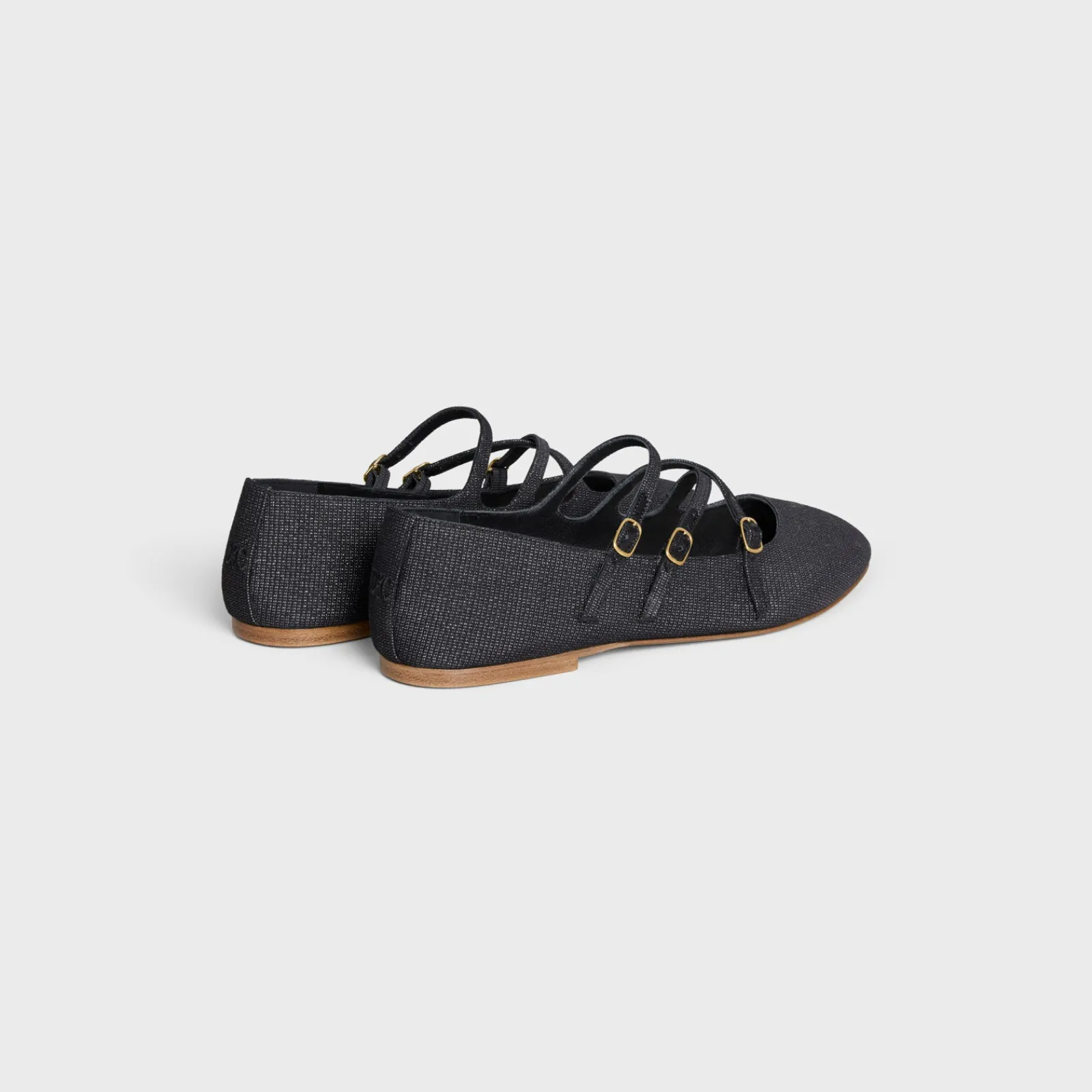 Outlet LES BALLERINES CRISS-CROSS BABIES BALLERINA in LUREX FABRIC Women Loafers And Flats