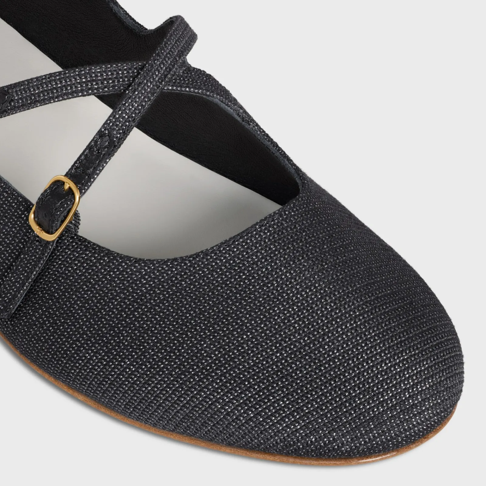 Outlet LES BALLERINES CRISS-CROSS BABIES BALLERINA in LUREX FABRIC Women Loafers And Flats