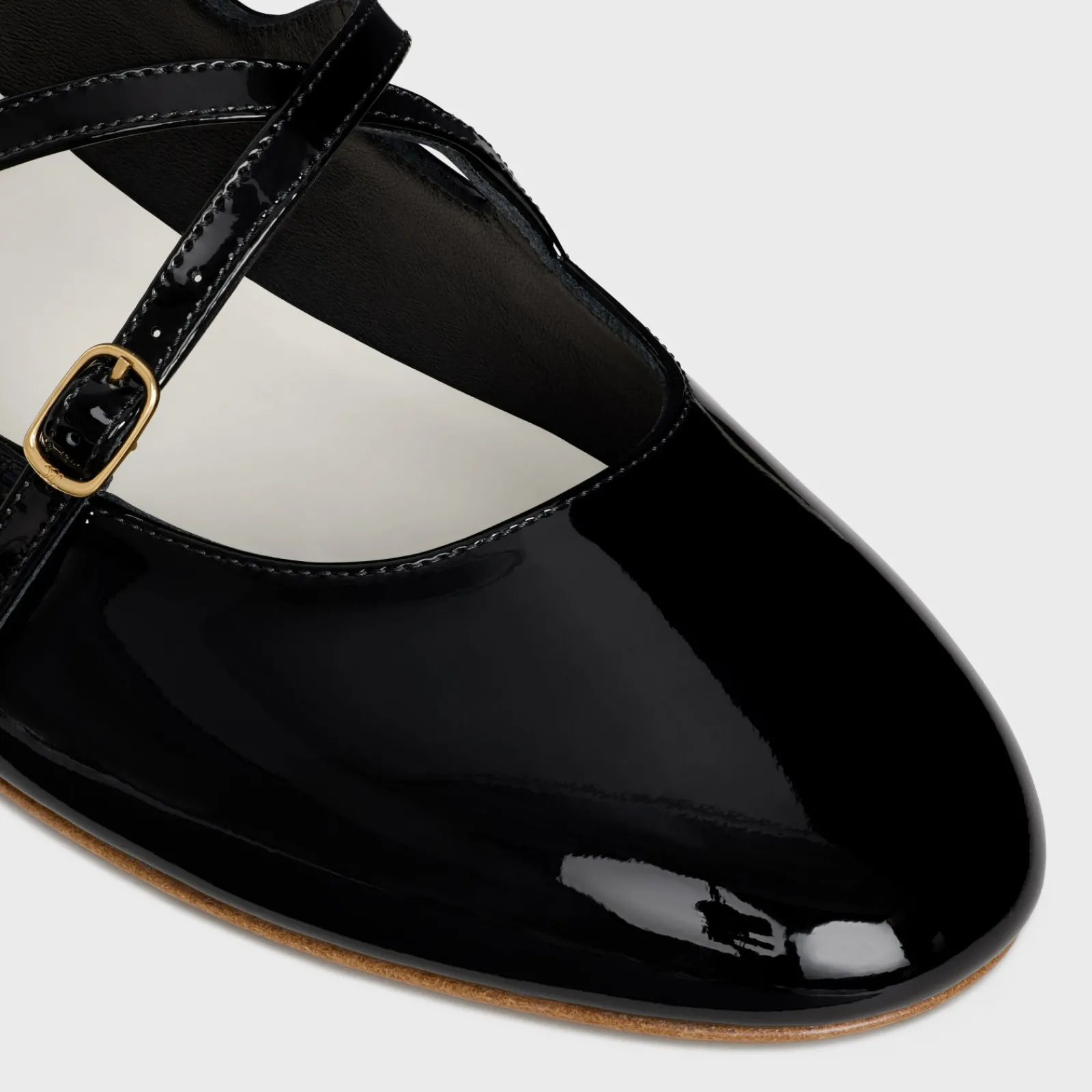 Discount LES BALLERINES CRISS-CROSS BABIES BALLERINA in PATENT CALFSKIN Women Loafers And Flats