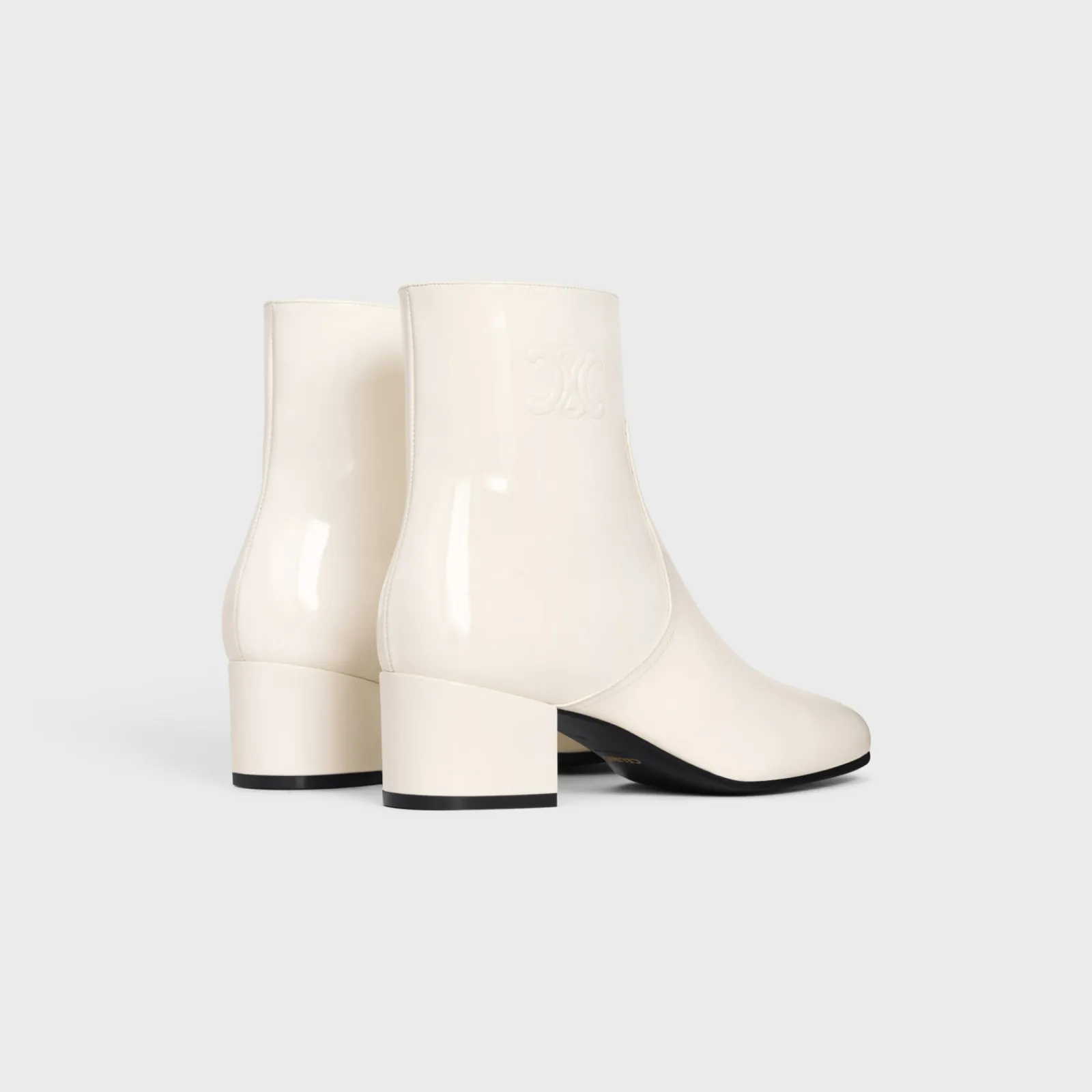 Online LES BOTTES TRIOMPHE ZIPPED BOOT in PATENT CALFSKIN Women Boots And Ankle Boots