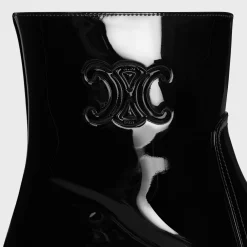 Fashion LES BOTTES TRIOMPHE ZIPPED BOOT in PATENT CALFSKIN Women Boots And Ankle Boots