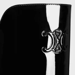 Clearance LES BOTTES TRIOMPHE UNDER THE KNEE BOOT in PATENT CALFSKIN Women Boots And Ankle Boots