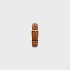 Online Les Cuirs Bracelet in Calfskin and Brass with Gold Finish Women Triomphe | Other Lines
