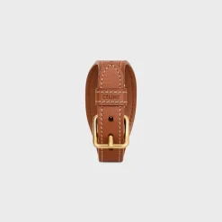 Hot Les Cuirs Bracelet in Calfskin and Brass with Gold Finish Women Triomphe | Other Lines