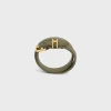 Hot Les Cuirs Double Bracelet in Calfskin and Brass with Gold Finish Women Triomphe | Other Lines