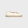 Clearance LES ESPADRILLES in TWEED & CALFSKIN Women Loafers And Flats