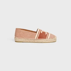 New LES ESPADRILLES in TRIOMPHE JACQUARD CANVAS Women Loafers And Flats