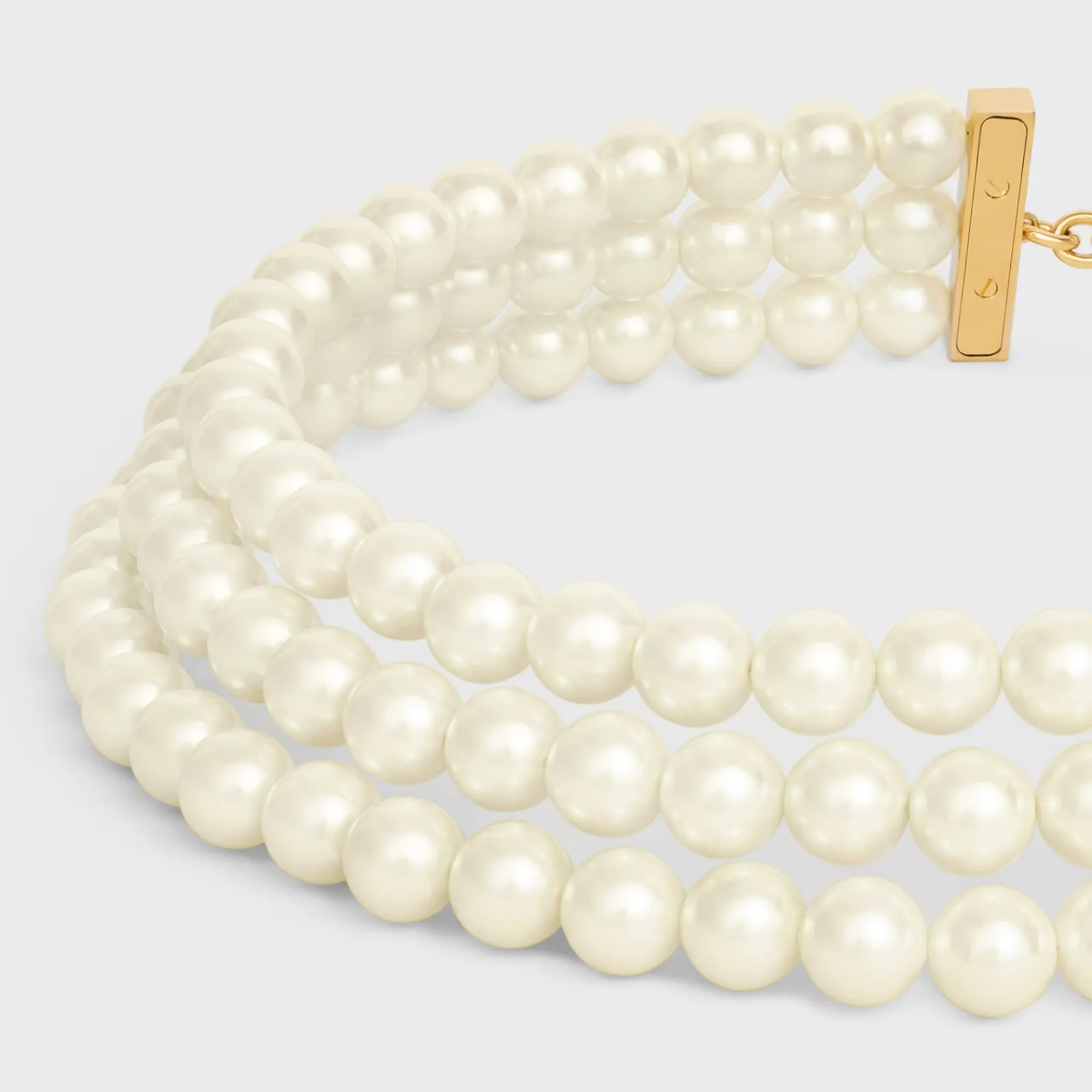 Hot Les Perles Necklace in Resin Pearls, Brass with Gold Finish and Steel Women Other Lines | Categories·Necklaces