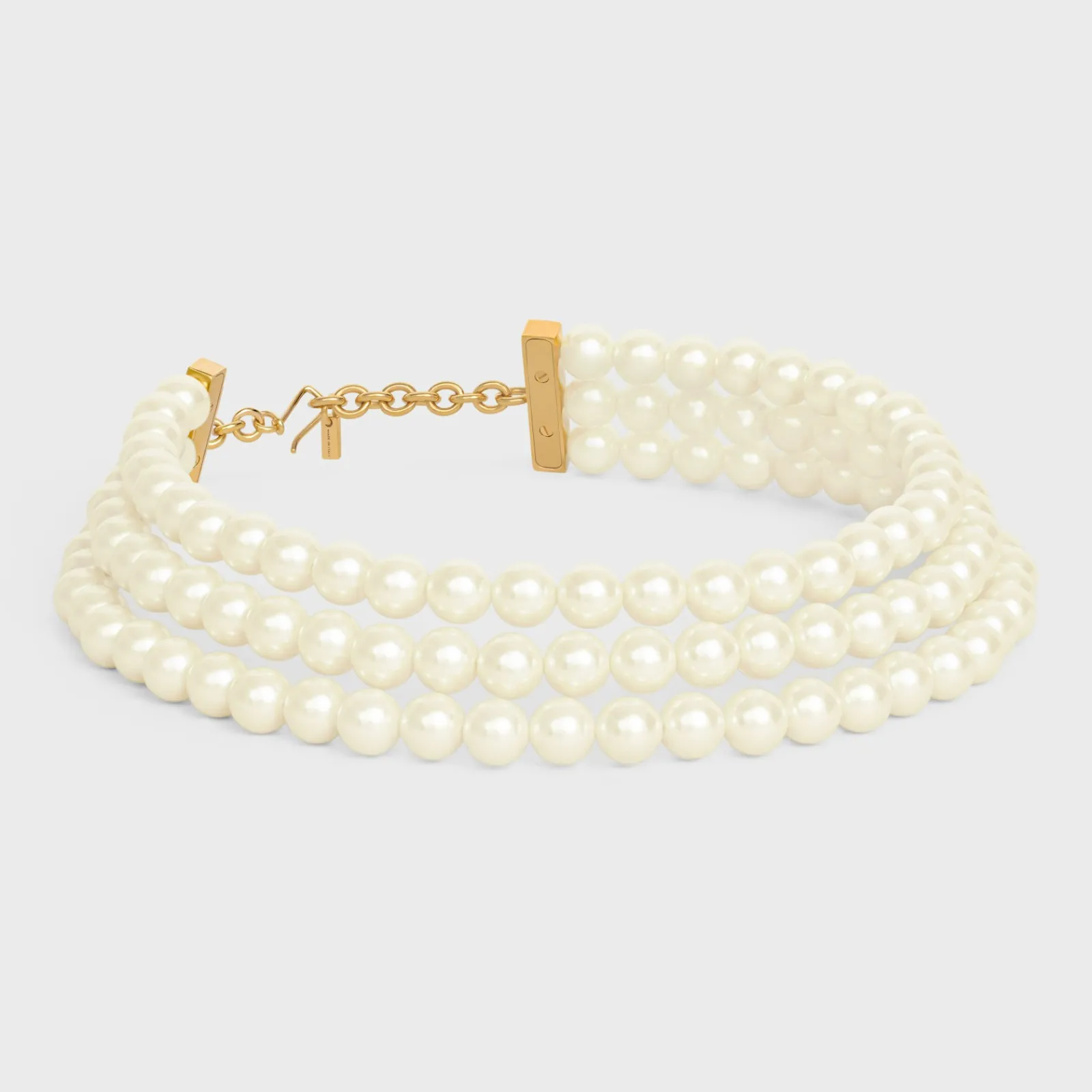 Hot Les Perles Necklace in Resin Pearls, Brass with Gold Finish and Steel Women Other Lines | Categories·Necklaces