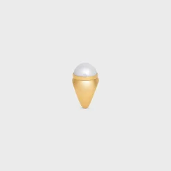 Online Les Perles Ring in Resin Pearls and Brass with Gold Finish Women Other Lines | Categories·Rings