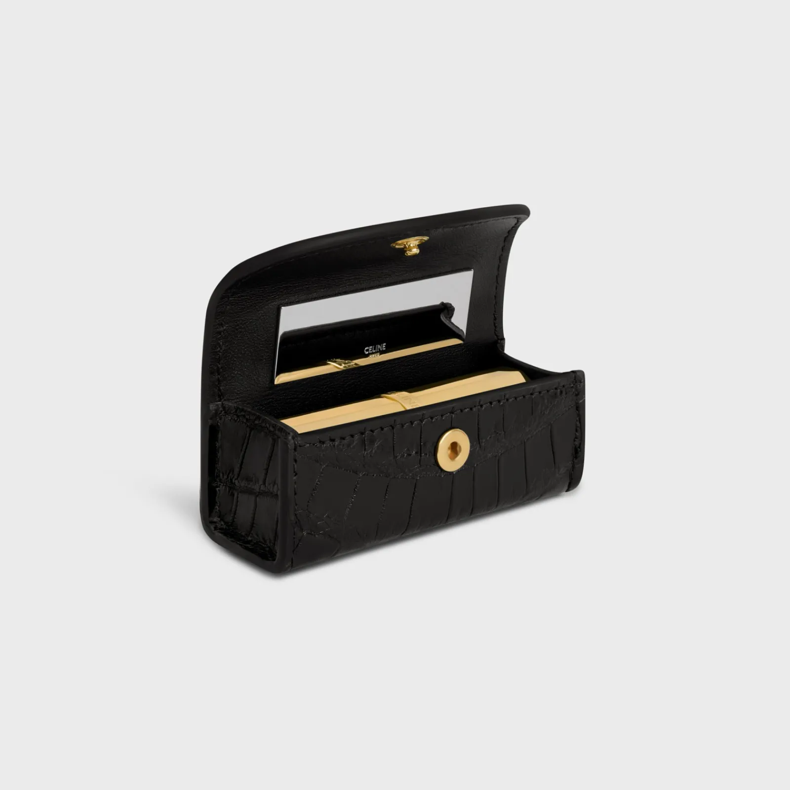 Clearance LIPSTICK CASE IN POROSUS CROCODILE Beauty Accessories