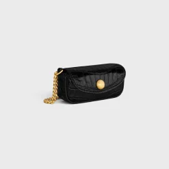 New LIPSTICK CASE ON CHAIN IN NILOTICUS CROCODILE Beauty Accessories | Travel