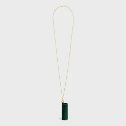 Outlet LIPSTICK NECKLACE IN LIZARD Beauty Accessories