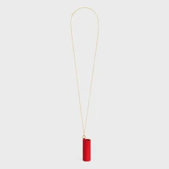 Outlet LIPSTICK NECKLACE IN LIZARD Beauty Accessories
