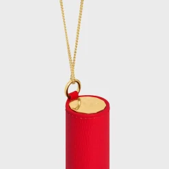 Outlet LIPSTICK NECKLACE IN LIZARD Beauty Accessories
