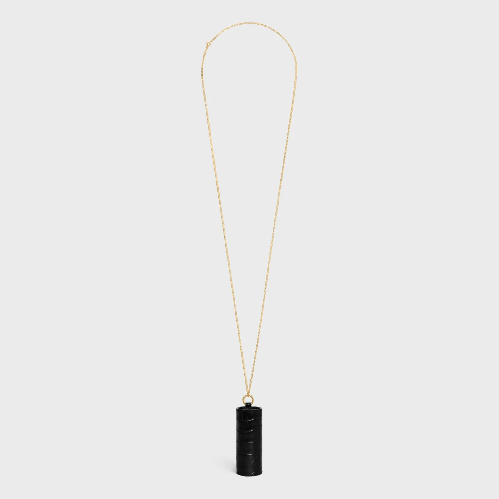 Clearance LIPSTICK NECKLACE IN NILOTICUS CROCODILE Beauty Accessories