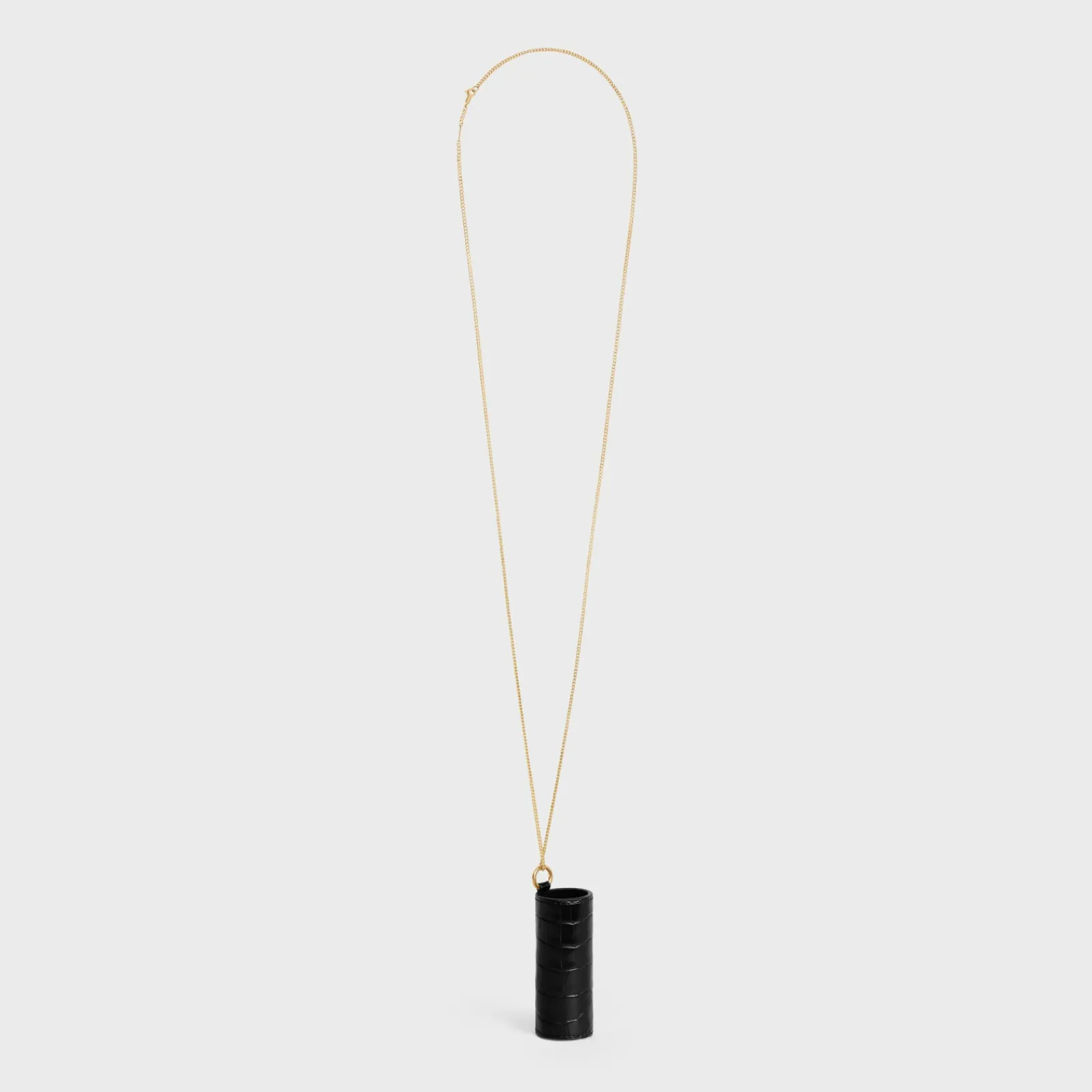 Clearance LIPSTICK NECKLACE IN NILOTICUS CROCODILE Beauty Accessories
