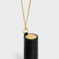Clearance LIPSTICK NECKLACE IN NILOTICUS CROCODILE Beauty Accessories
