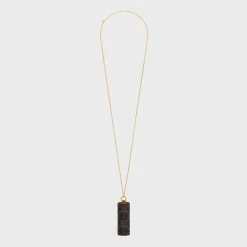 New LIPSTICK NECKLACE IN TRIOMPHE CANVAS AND CALFSKIN Beauty Accessories