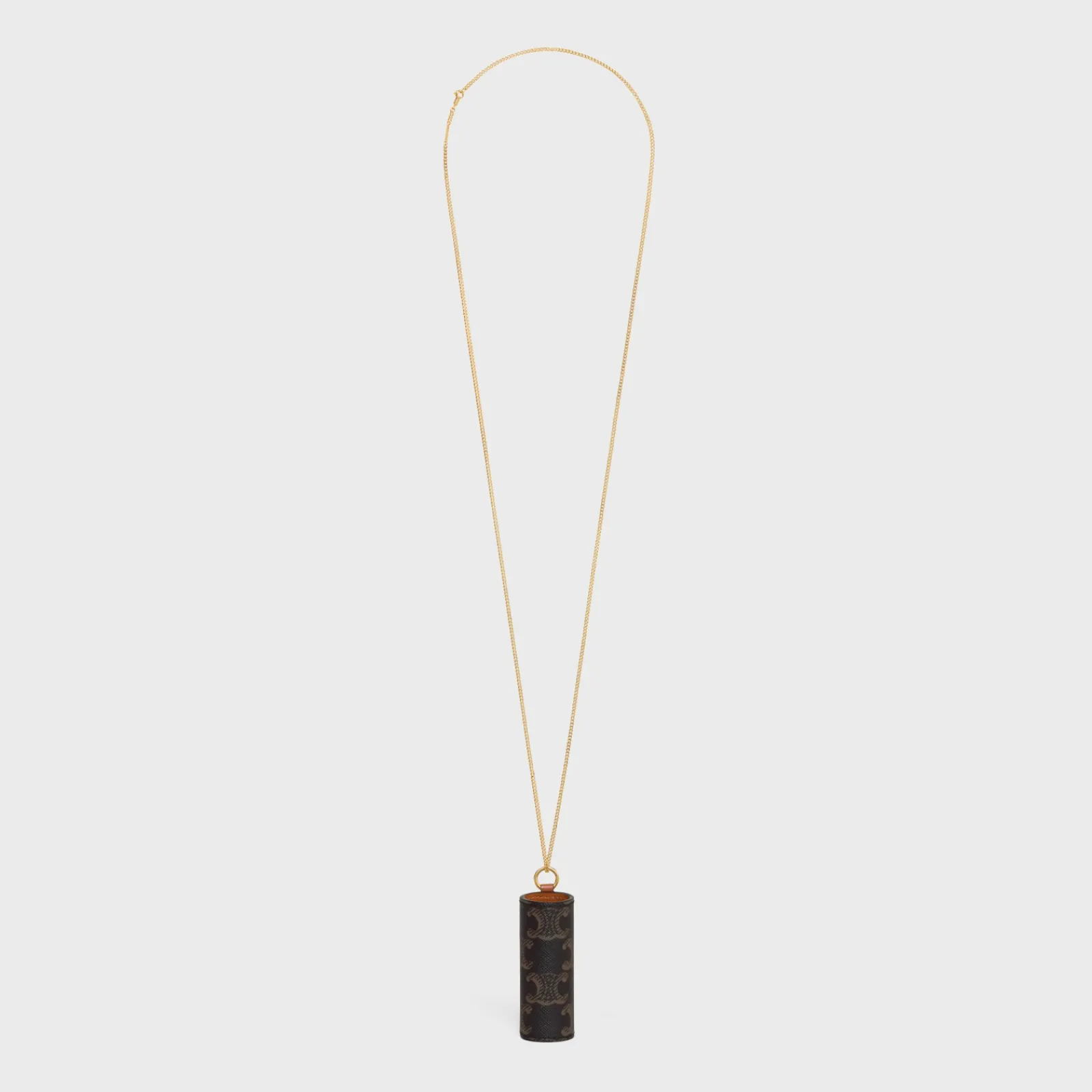 New LIPSTICK NECKLACE IN TRIOMPHE CANVAS AND CALFSKIN Beauty Accessories