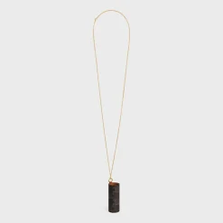 New LIPSTICK NECKLACE IN TRIOMPHE CANVAS AND CALFSKIN Beauty Accessories